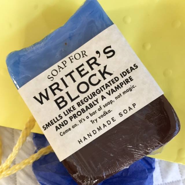 Muse in Briefs Writer's block handmade soap